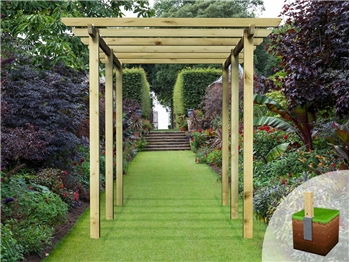 Village Walkway Pergola (W 2400mm x D 3600mm)