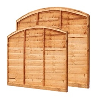 Arch Overlap Fence Panel (6ft x 3