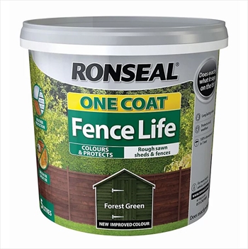 Ronseal One Coat Fence Life 5 Litre (Forest Green)