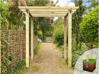 Heavy Duty Village Walkway Pergola (W 2400mm x D 2400mm)