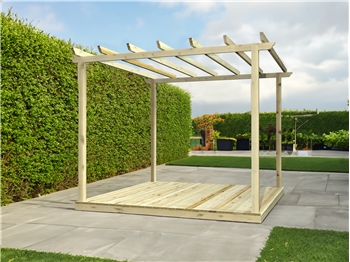 Standard Decking Kit With Pergola 3m x 3m (No Handrails)
