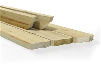 Cut To Size - Treated Profiled Both End Pergola Rafter (145mm x 44mm)