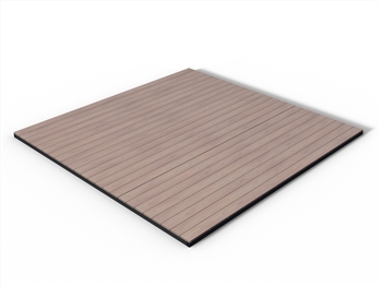 RealGroove™ Bark Effect Redwood Solid Composite Decking Kit (3.6m x 3.6m)
