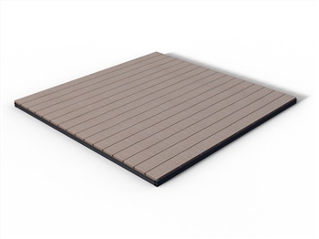 Castle Top Oak Solid Composite Decking Kit (2.4m x 2.4m)