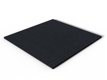 Castle Top Ebony Solid Composite Decking Kit (3.6m x 3.6m)