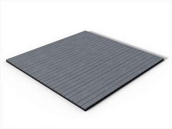 Castle Top Grey Solid Composite Decking Kit (3.6m x 3.6m)