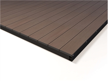 Evergrain Pecan Brown Solid Composite Decking Kit (3.6m x 3.6m)