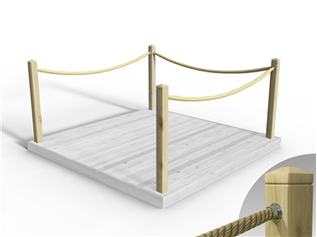Rope Handrail Kit 2400mm (Three Side) 