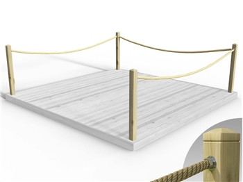 Rope Handrail Kit 3600mm (Three Side) 