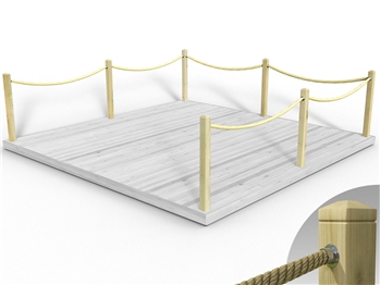Rope Handrail Kit 3900mm (Three Side) 