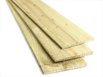 Cut To Size - Treated Green Feather Edge Board 