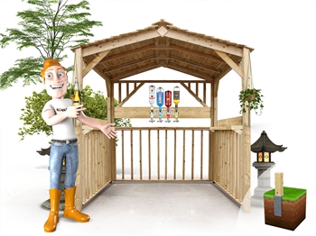 Atlas Gazebo DIY Bar Kit (1990mm x 1990mm)