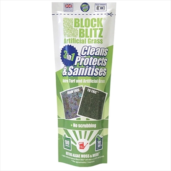 Block Blitz Artificial Grass Cleans & Protects