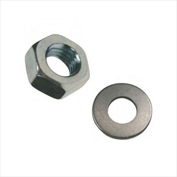 Forge Pack M12 Hexagonal Nuts & Flat Washers Zinc Plated