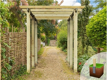 Heavy Duty Royal Walkway Pergola (W 2400mm x D 3600mm)