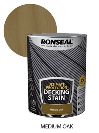 Ronseal Ultimate Protection Decking Stain 5L (Medium Oak)