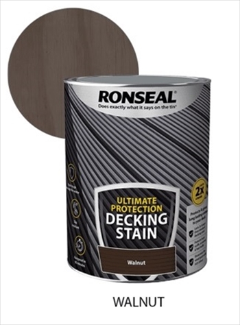 Ronseal Ultimate Protection Decking Stain 5L (Walnut)
