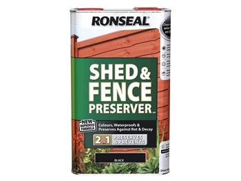 Ronseal Shed & Fence Preserver Black 5L