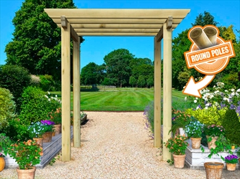 Bella Walkway Pergola - Super Rafters (W 2400mm x D 2400mm)