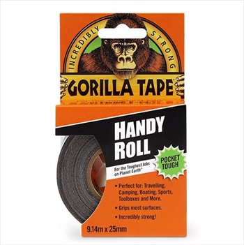 Gorilla Tape Handy Roll black 9m x 25mm
