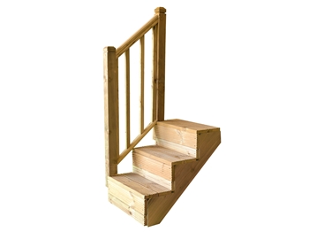 3 Step Stair Handrail Kit (Single Side)