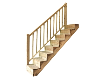 8 Step Stair Handrail Kit (Single Side)