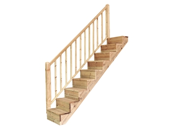 9 Step Stair Handrail Kit (Single Side)