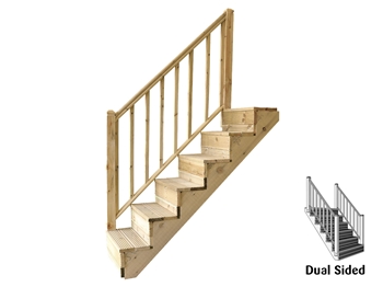 6 Step Stair Handrail Kit (Dual Sided)