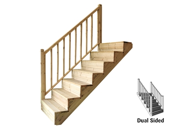 7 Step Stair Handrail Kit (Dual Sided)