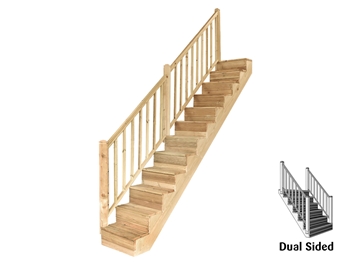 12 Step Stair Handrail Kit (Dual Sided)