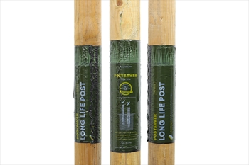Pre-Sleeved 100mm Machine Round NON Pointed Timber Pole (1800mm)