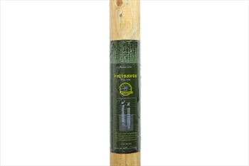 Pre-Sleeved 100mm Machine Round NON Pointed Timber Pole (2400mm)