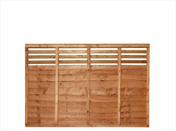 Lattice Top Overlap Fence Panel (6ft x 4ft)