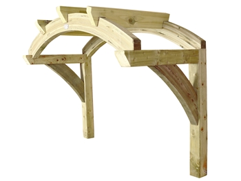 Curved Roof Porch Canopy - Treated (1060mm)