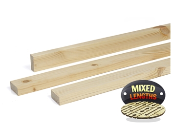 Planed Square Edge Timber (50mm x 25mm) Random Lengths