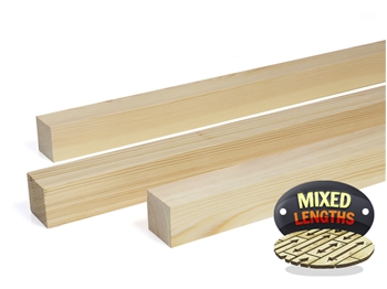 Planed Square Edge Timber (50mm x 50mm) Random Lengths