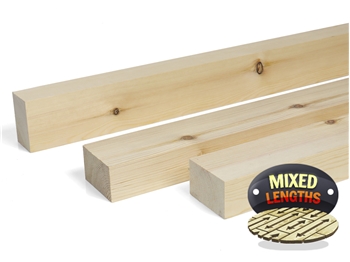 Planed Square Edge Timber (75mm x 50mm) Random Lengths