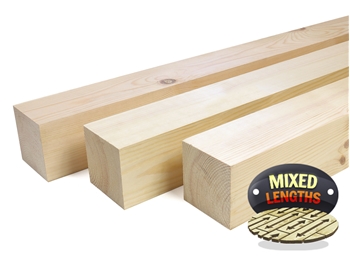 Planed Square Edge Timber (100mm x 100mm) Random Lengths