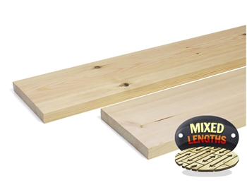 Planed Square Edge Timber (150mm x 25mm) Random Lengths