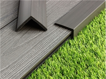 French Grey - Evergrain Dual Sided Composite Edging Trim (55mm x 55mm - 2.4m)
