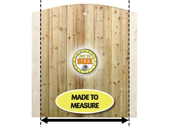 Arched Strong Board Fence Panel (Made to Measure)