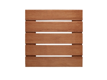 Ribbed Hardwood Decking Tile (500mm x 500mm)