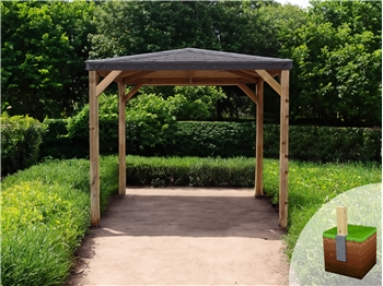 Classico Gazebo Slate Grey Roof (2400mm x 2400mm)