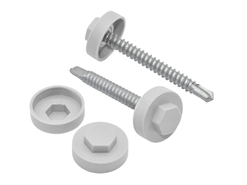 Merlin Grey Tech Bolt Caps 16mm (Pack of 100)