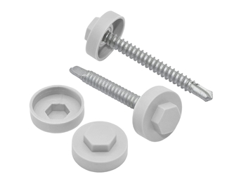 Merlin Grey Tech Bolt Caps 16mm (Sold Individually)