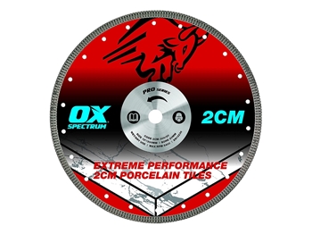 OX Pro 2cm Porcelain Cutting Blade - 300/20mm (12 inch)
