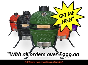 Kamado Maxi Ceramic Charcoal BBQ (Assorted Colours)