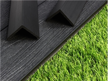 **To Clear** Charcoal - Evergrain Dual Sided Composite Edging Trim (55mm x 55mm - 1.195m)