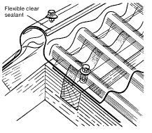 3" Adjustable Ridge Clear PVC (685mm)