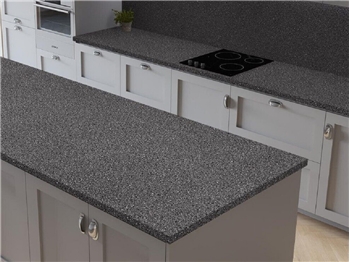 Silver / Anthracite Grey Getacore Solid Surface Breakfast Bar/Worktop (620mm x 3050mm) 
